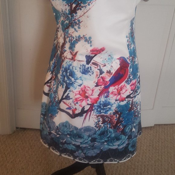 Smashed Lemon Jurk Flower Birds Dress NWT - Picture 7 of 9